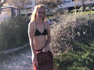 Close up blonde fucked and fingered in her pussy