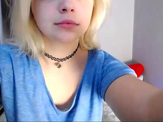 Blonde Teen Solo Masturbating On Webcam